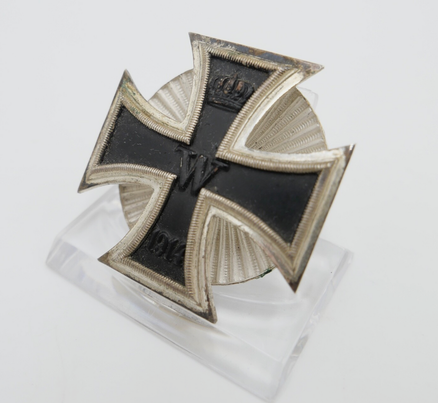 Eisernes Kreuz EK1 1914 Deutsches Kaiserreich 1. WK an Schraubscheibe 1. Klasse
