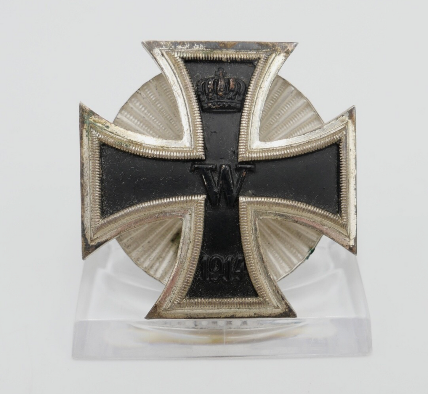 Eisernes Kreuz EK1 1914 Deutsches Kaiserreich 1. WK an Schraubscheibe 1. Klasse