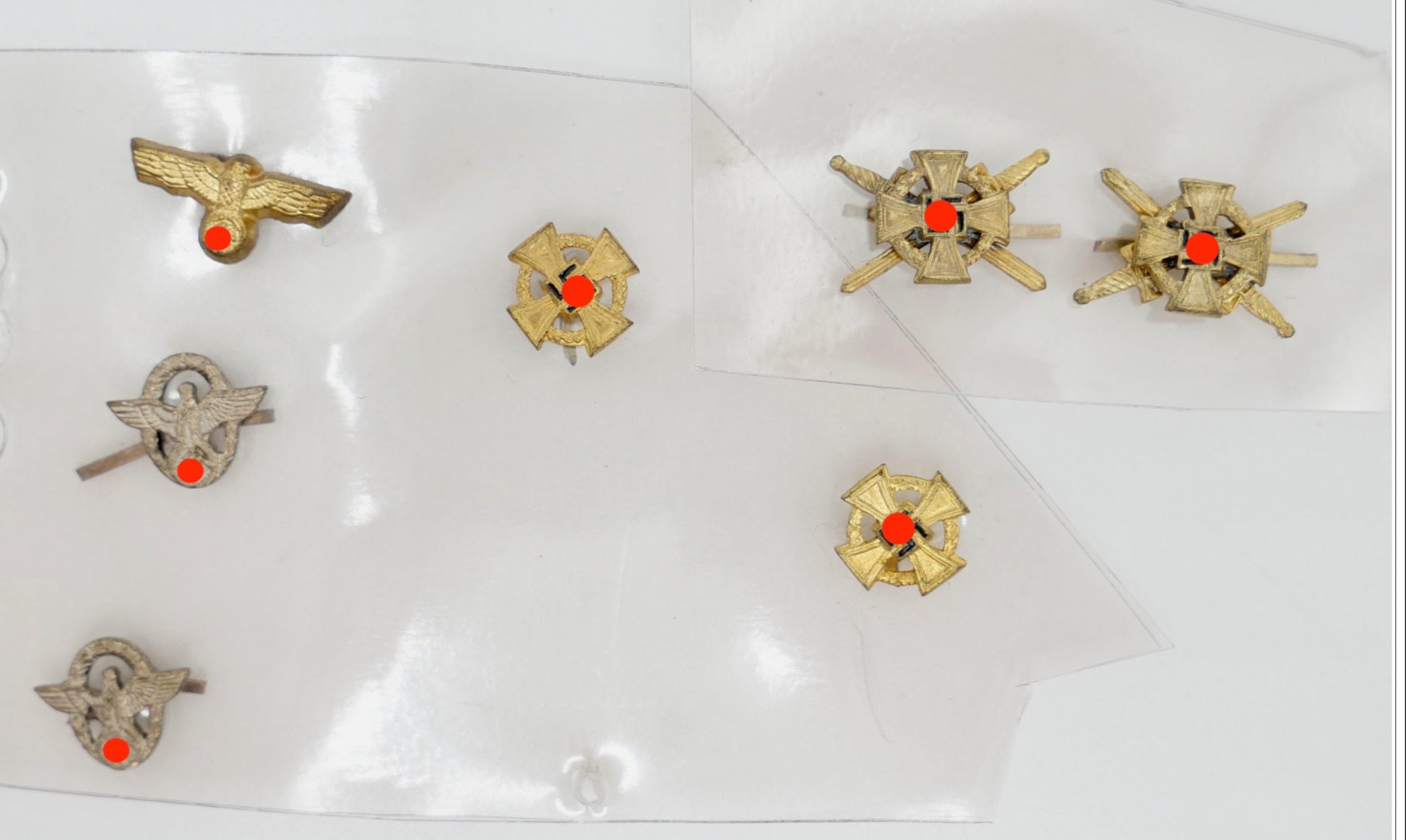 Feldspange Auszeichnungen Miniatur 7 Stück - Antikhandel-Stuttgart