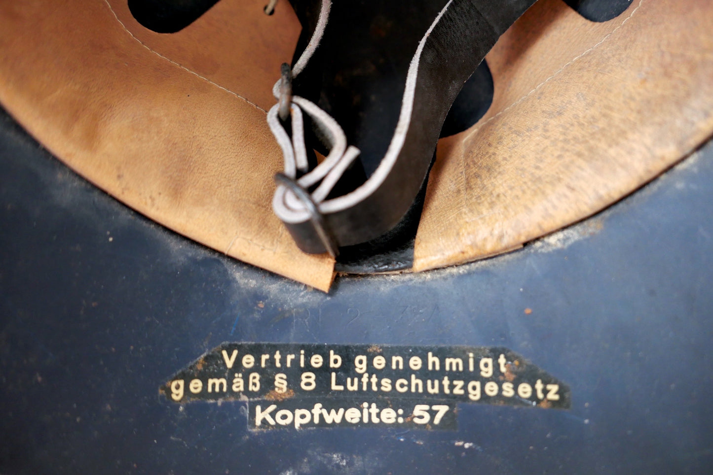 Luftschutzhelm Gladiator WK2 WW2 Kopfweite 57